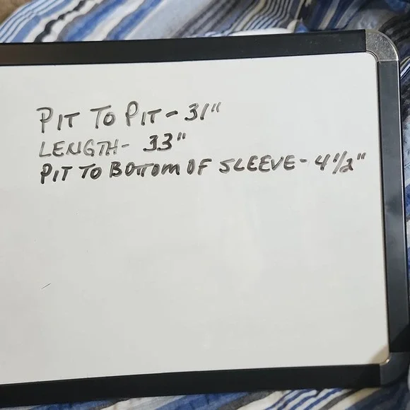 Roaman's Womens Multi-colored Striped V-neck Button Top Size 30W NWOT Seersucker - Picture 12 of 12